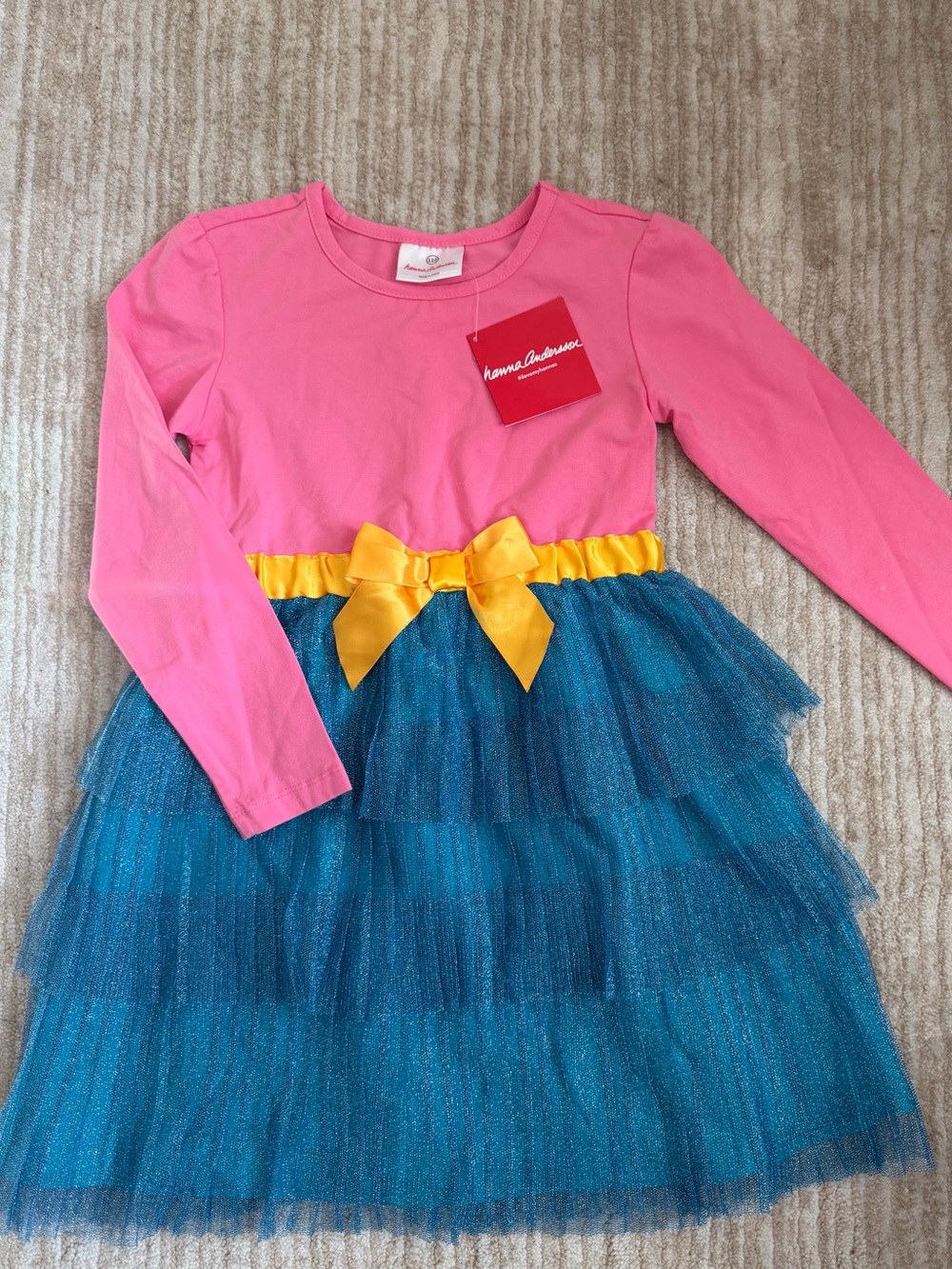 Hanna Andersson Long Sleeve Tulle Shimmer Dress